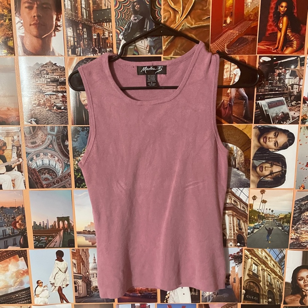 Rose Pink Tank Top